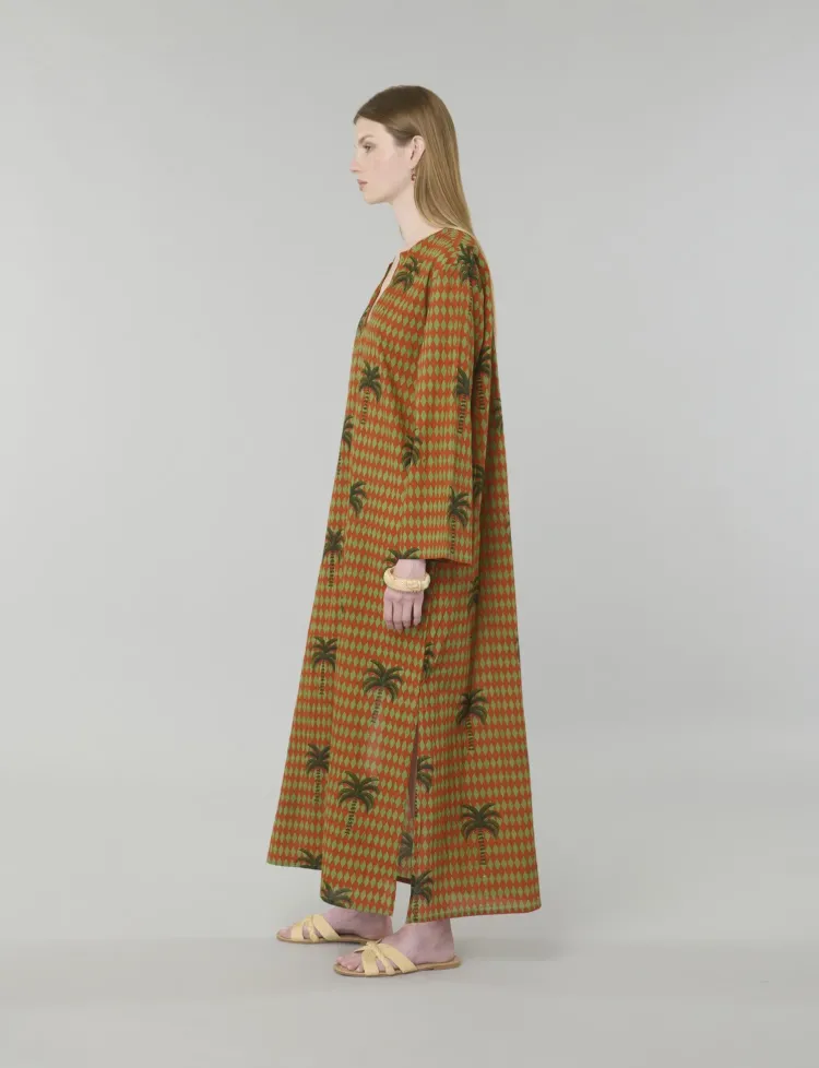 Samira Exotic Palm Print