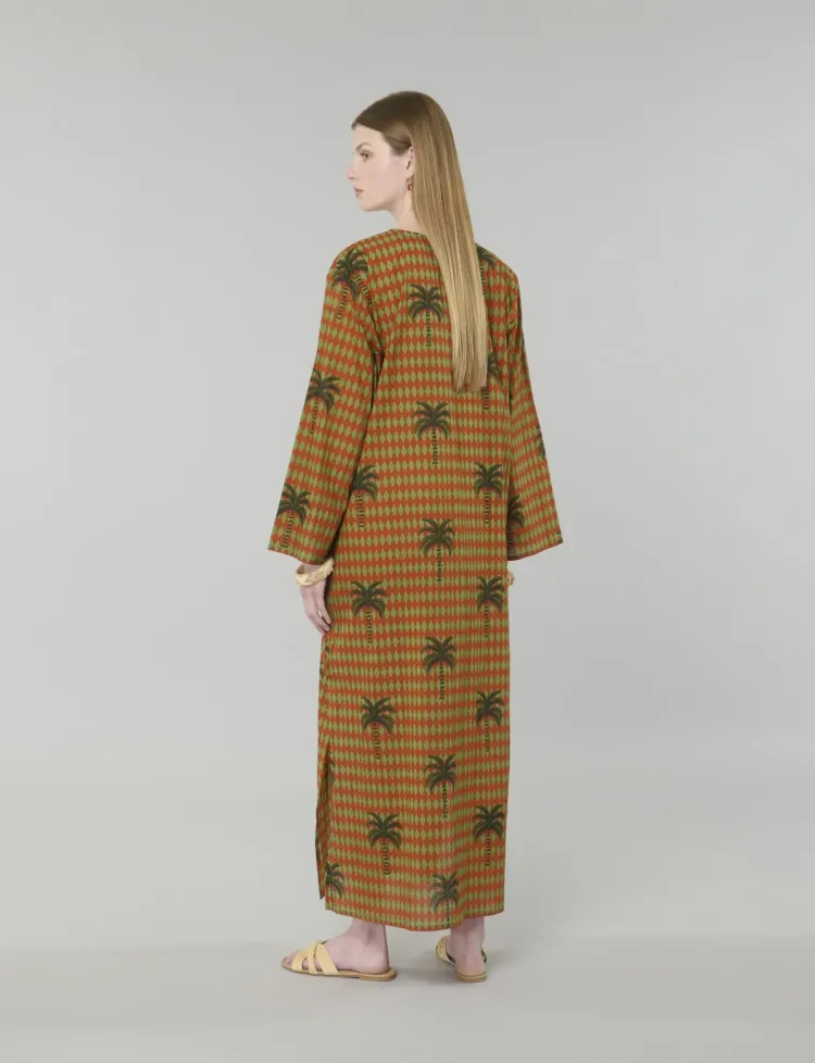 Samira Exotic Palm Print