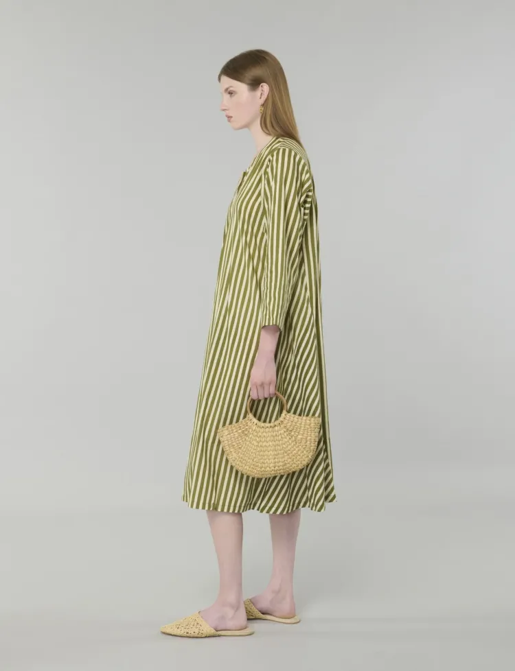 Fan Shaped Straw Bag