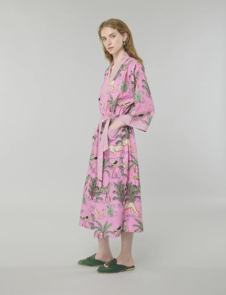 Safari Kimono in Pink