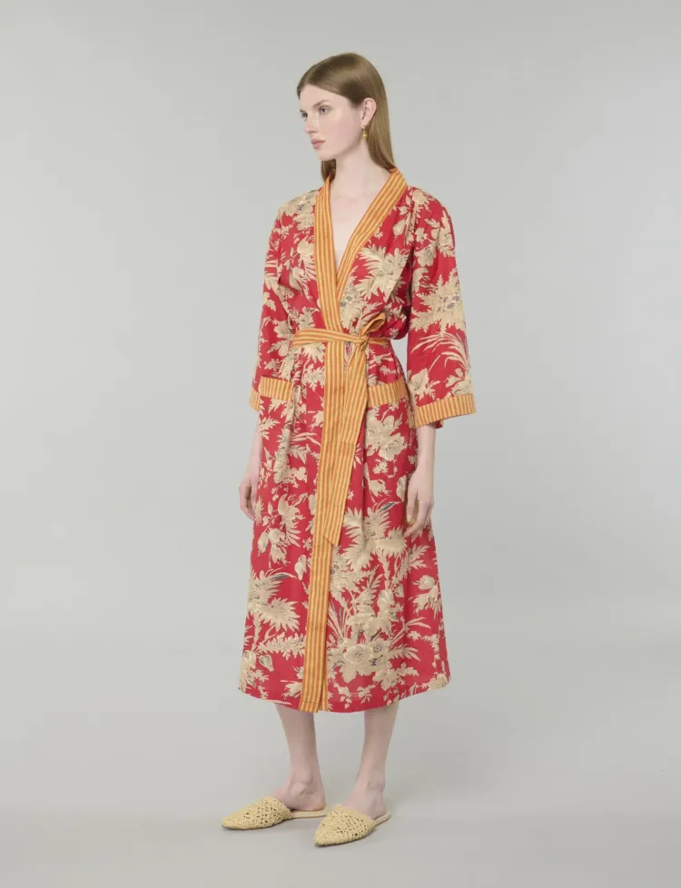 Crimson Fern Kimono