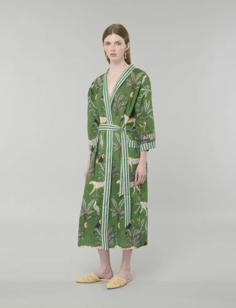 Verdant Prowl Kimono