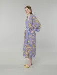 Luxe Lavande Gold Kimono