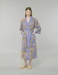 Luxe Lavande Gold Kimono