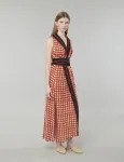 Hooded Checked Dress