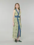 Hooded Lattice Dress