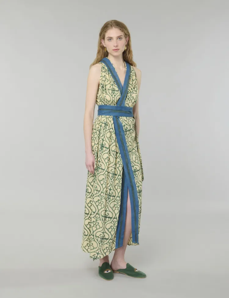 Hooded Lattice Dress