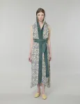 Hooded Lattice Dress