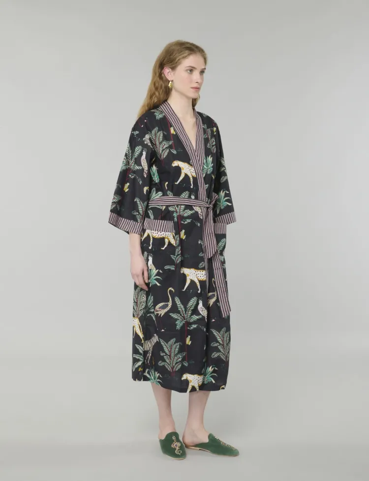 Safari Kimono in Black