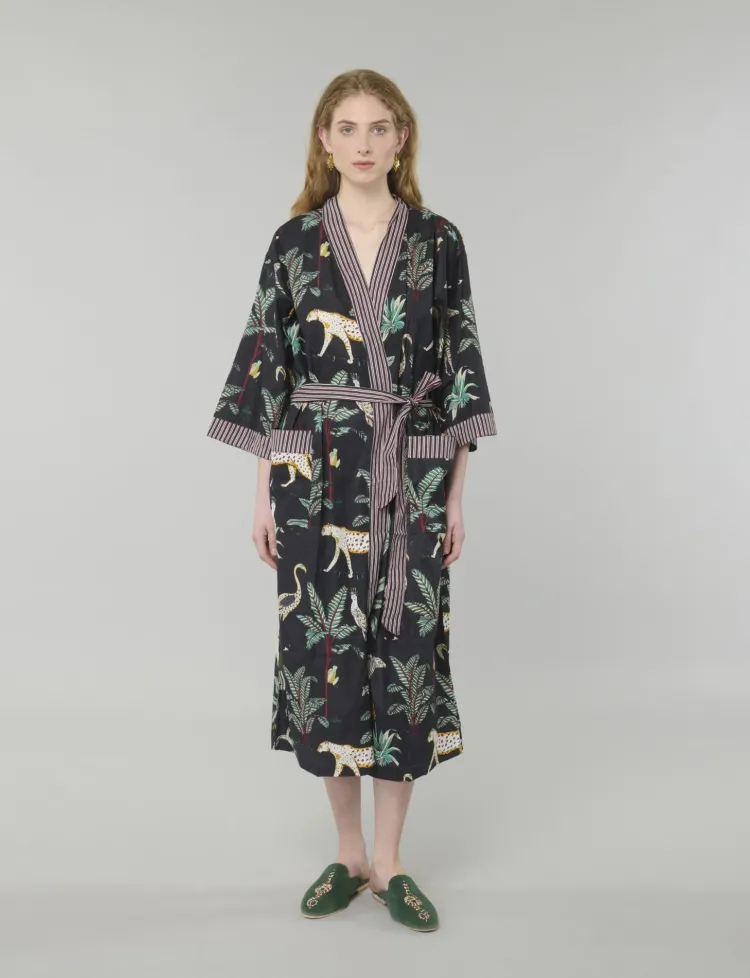 Safari Kimono in Black