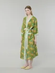 Leopard Kimono in Green