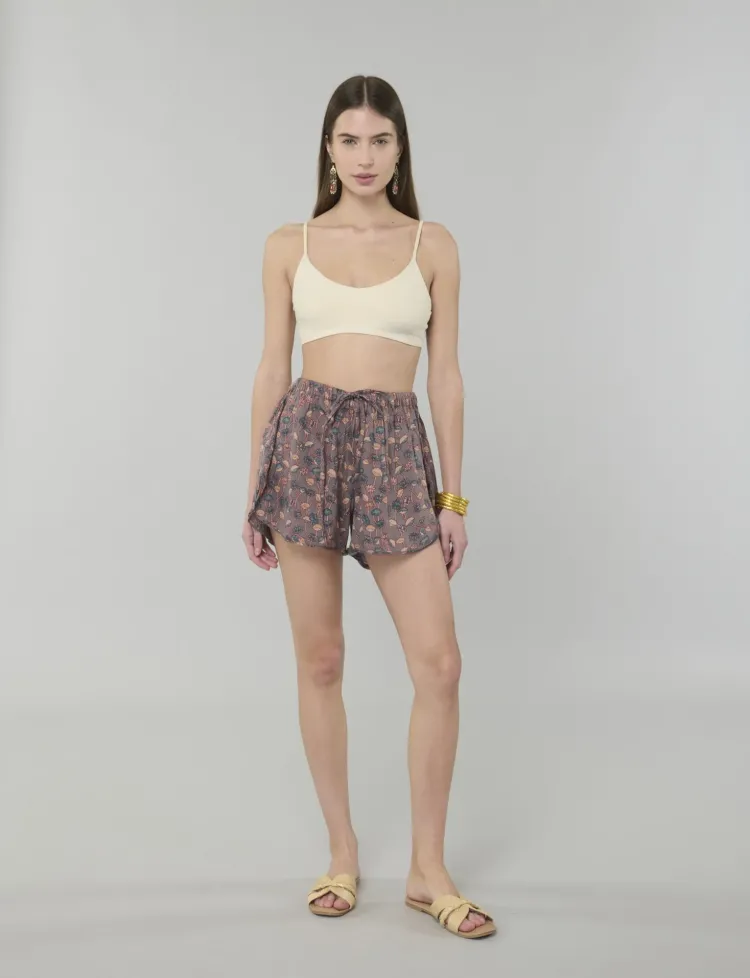 Plum Bloom Shorts