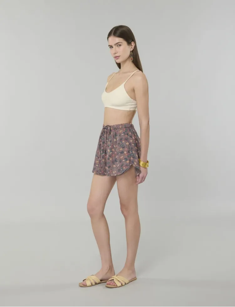 Plum Bloom Shorts