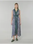 Hooded Checked Dress