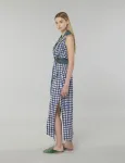 Hooded Checked Dress