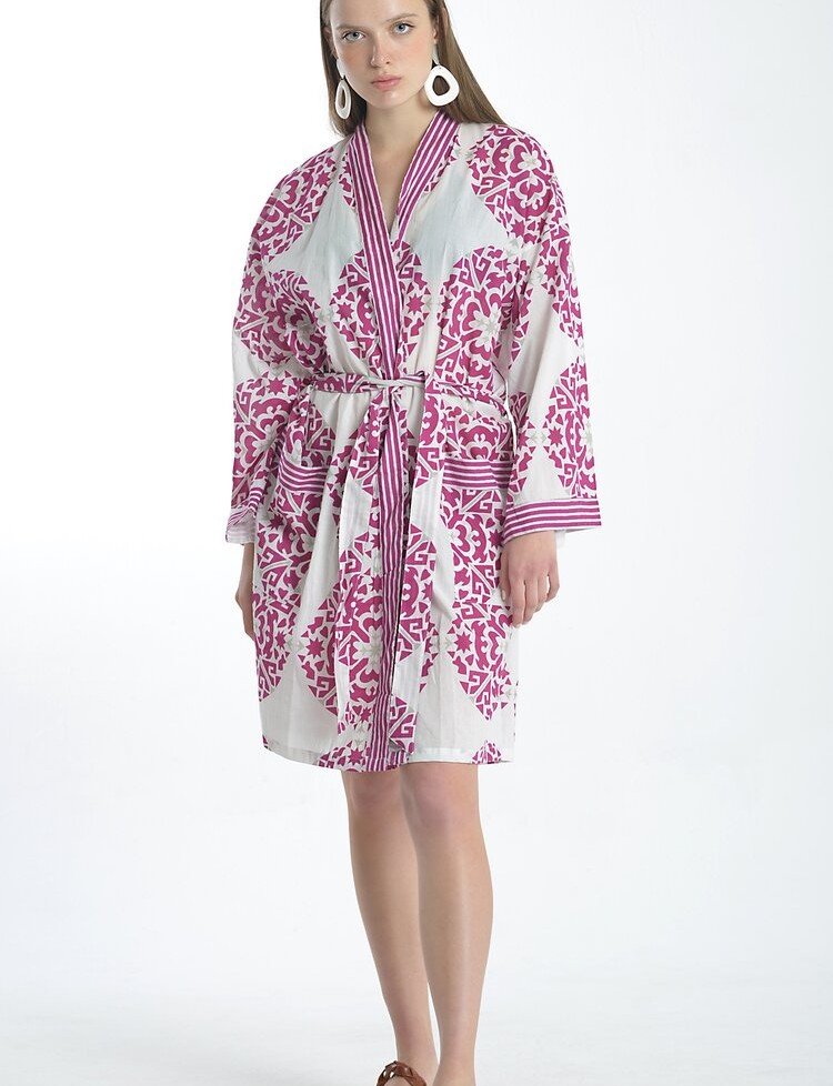 Suzani Print Kimono