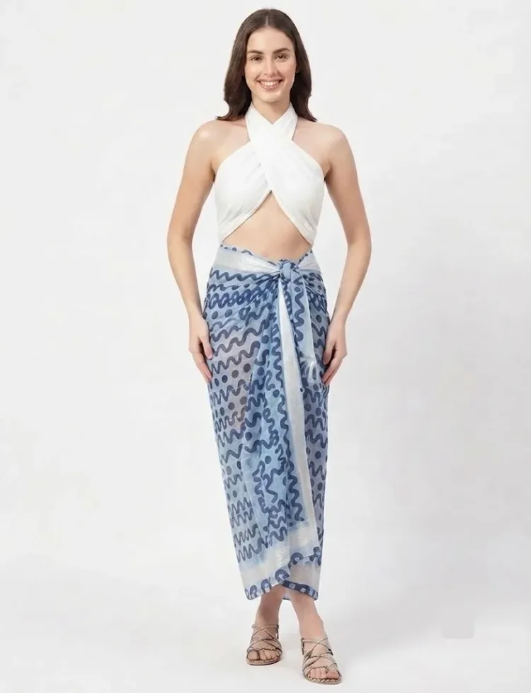 Indigo Waves Pareo