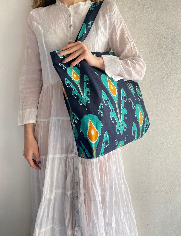 Ikat Print Bag