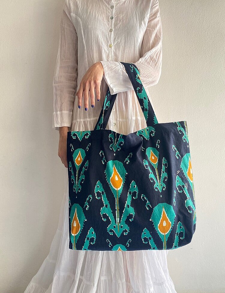 Ikat Print Bag