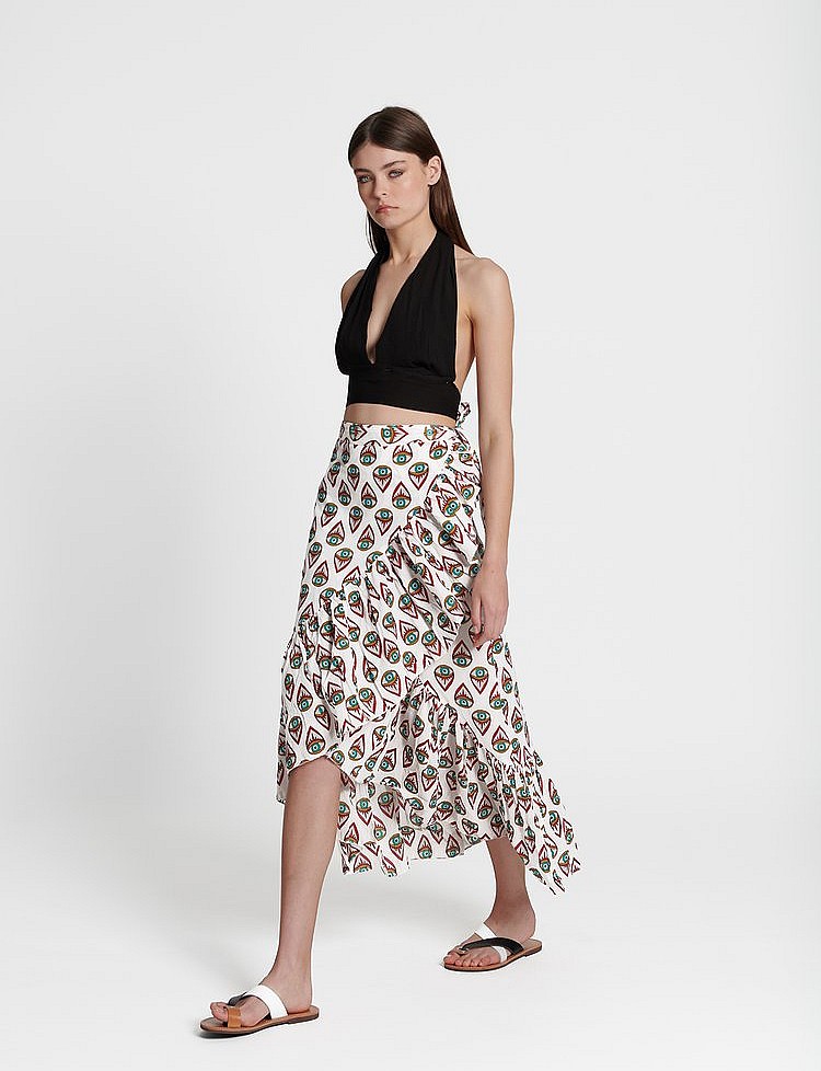 Gypsy Eye Print Skirt