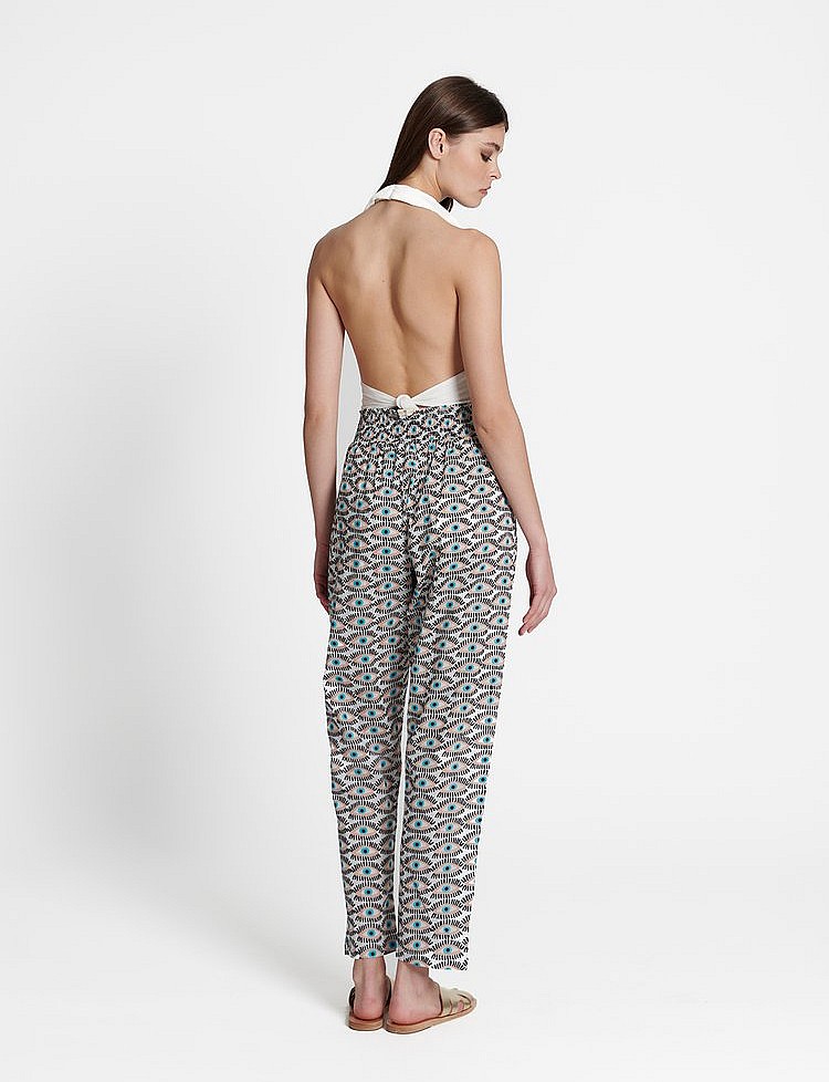 Anna Eye Print Pants