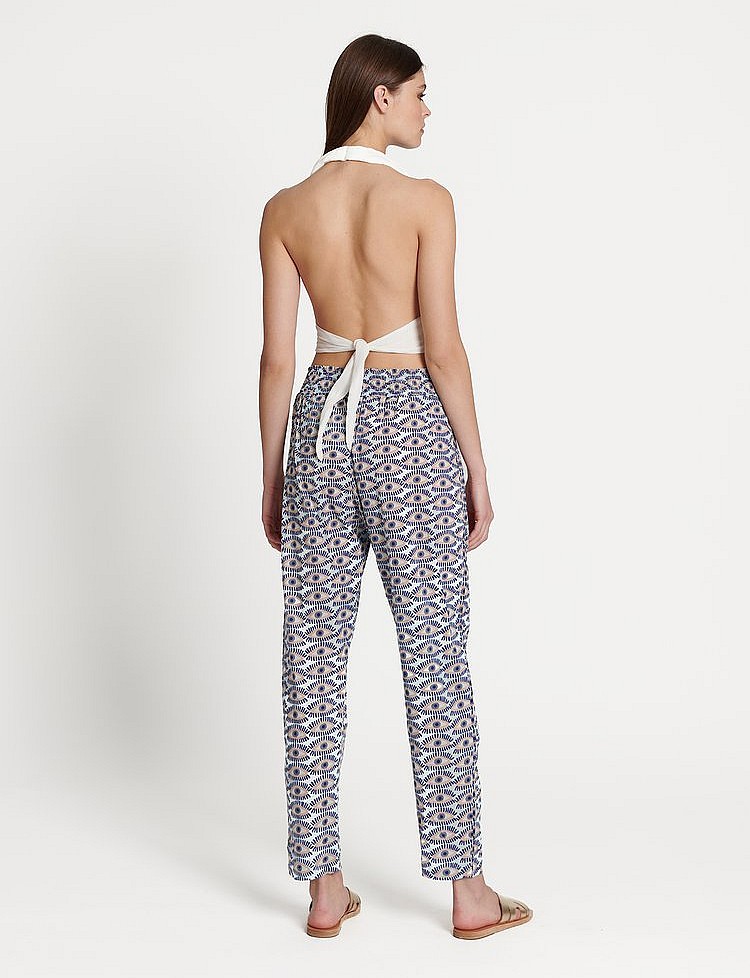 Anna Eye Print Pants