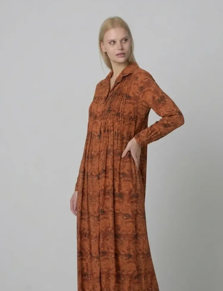 Tiger Long Sleeveless Dress