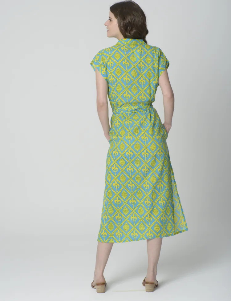 Turquoise & Sunshine Dress