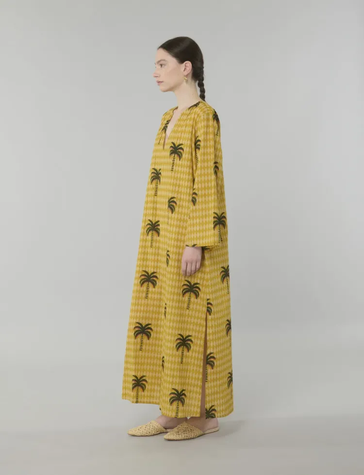 Samira Exotic Palm Print