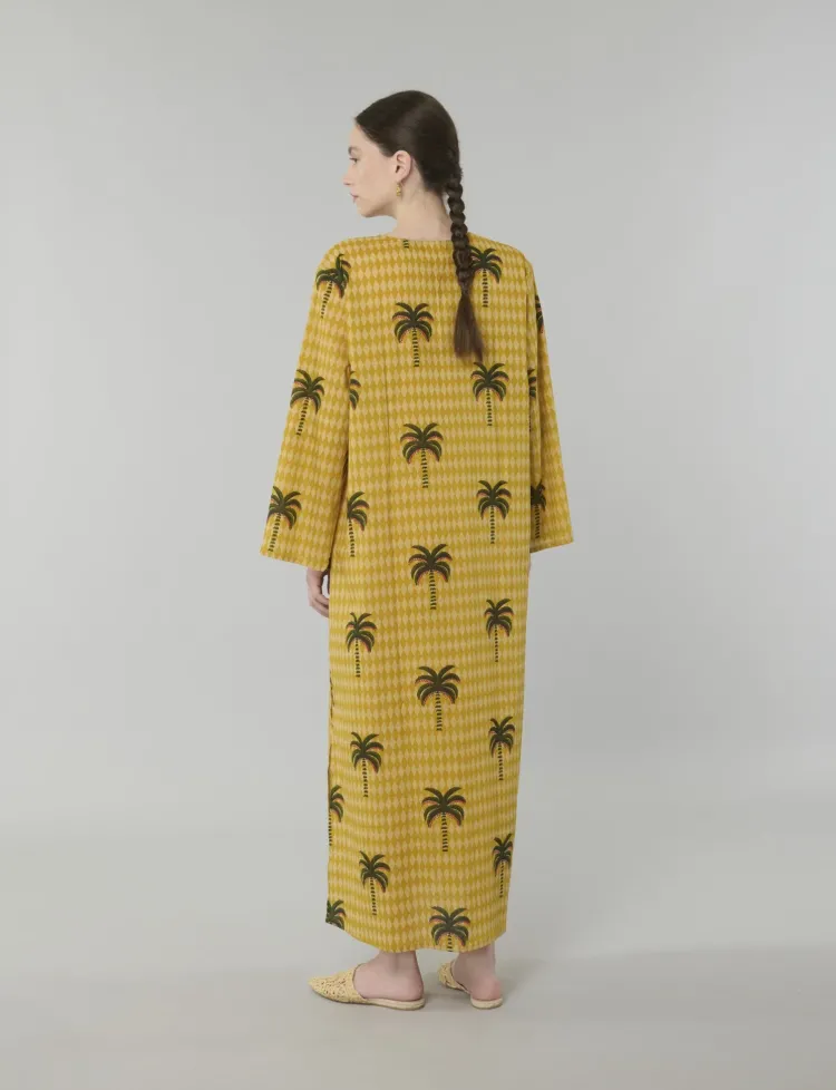 Samira Exotic Palm Print