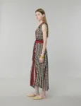 Hooded Checked Dress