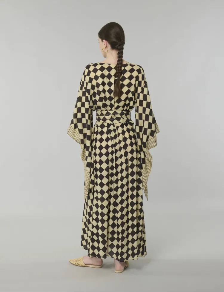 Sand Check Kimono