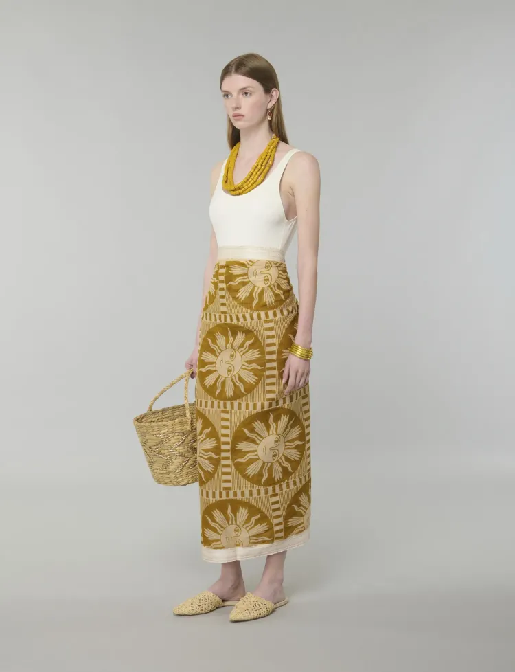 The Gold and Bronze straw bag