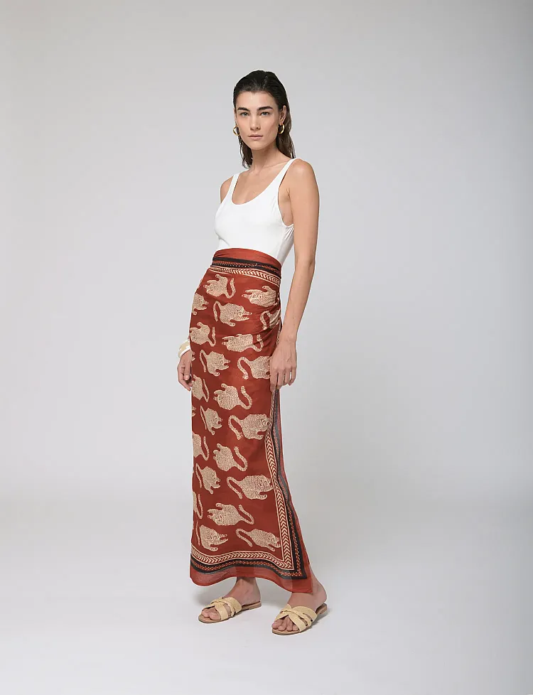 Tiger Print Pareo