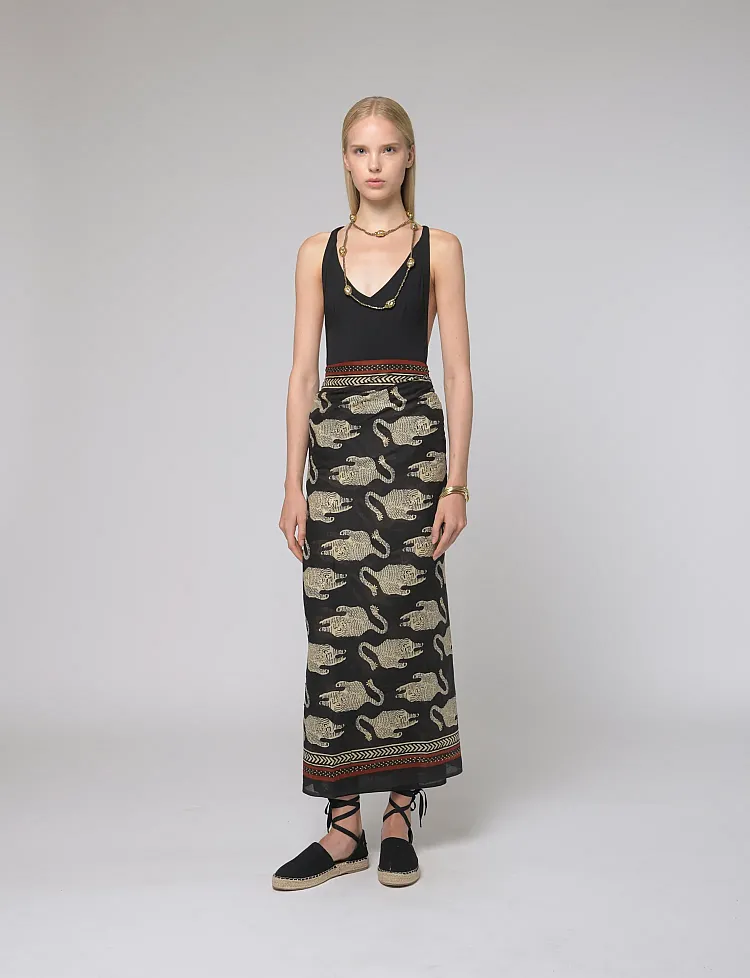 Tiger Print Pareo