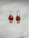 Wine Red Earrings