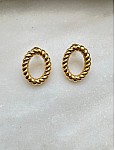 Vintage Golden Hoops