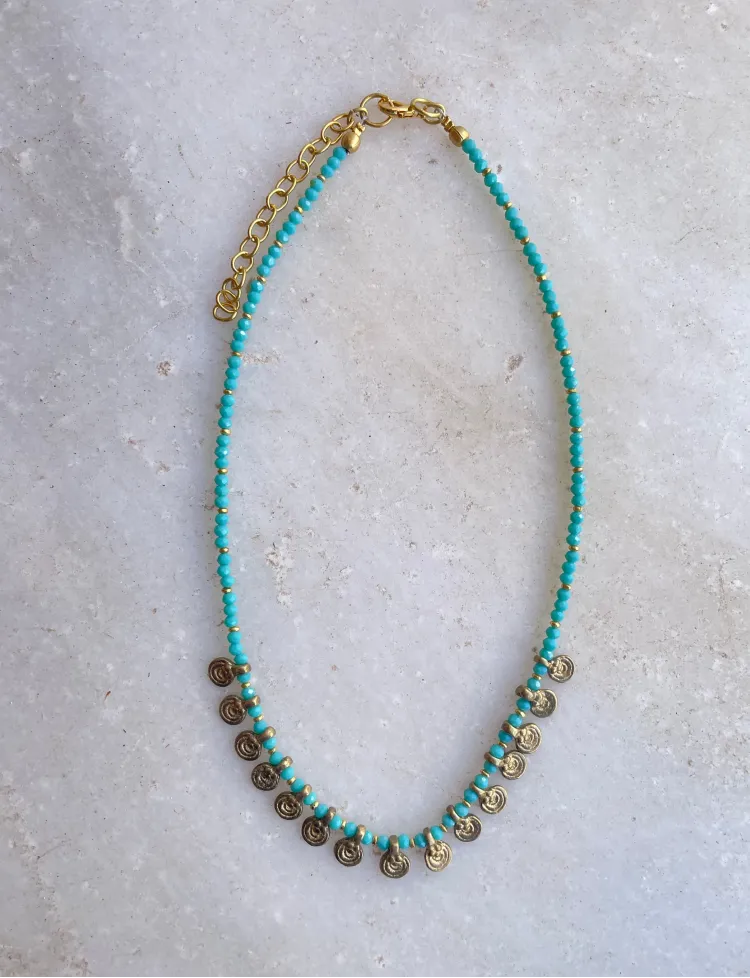 Sunlit beads necklace