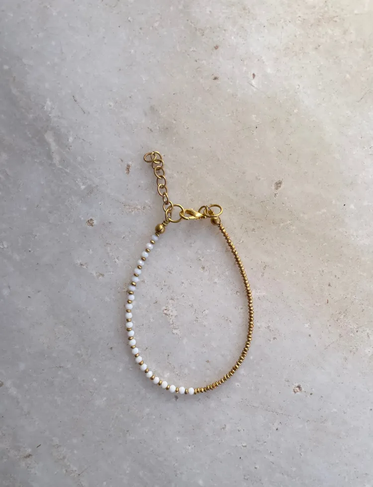 Aurora Beaded anklet