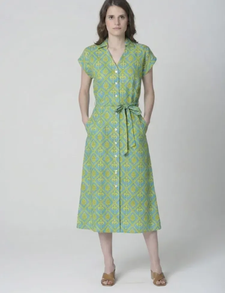 Turquoise & Sunshine Dress