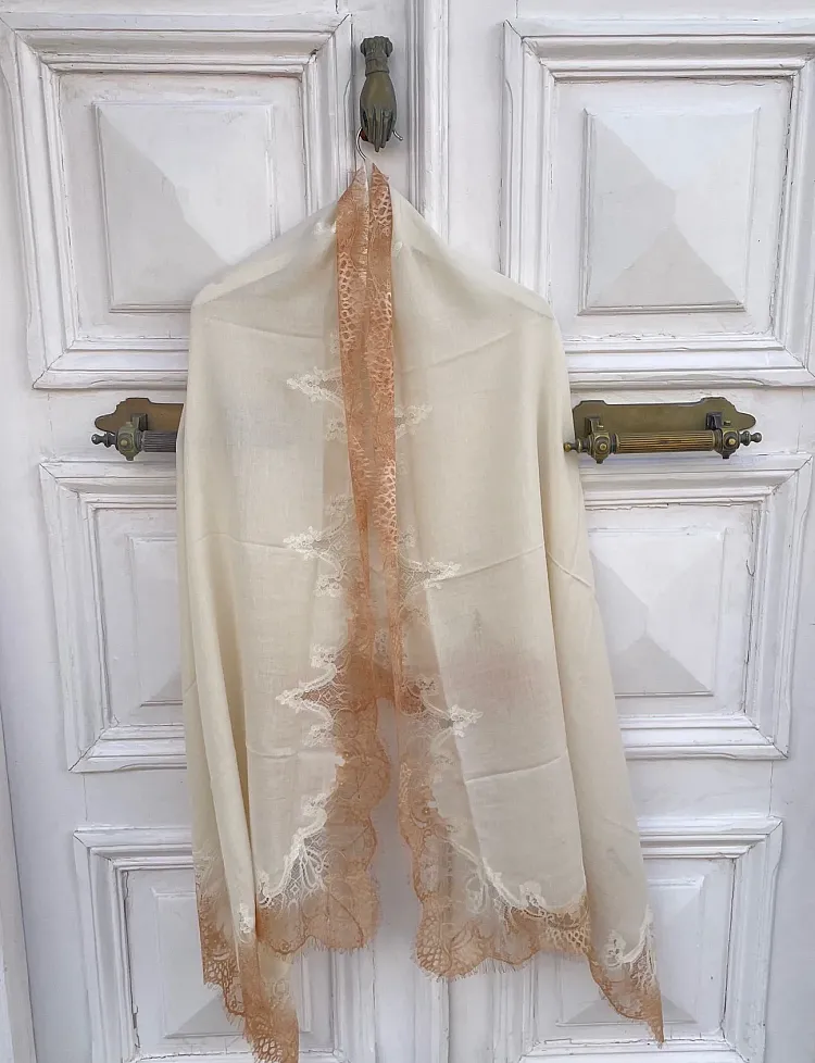 The Lace Bordered Scarf