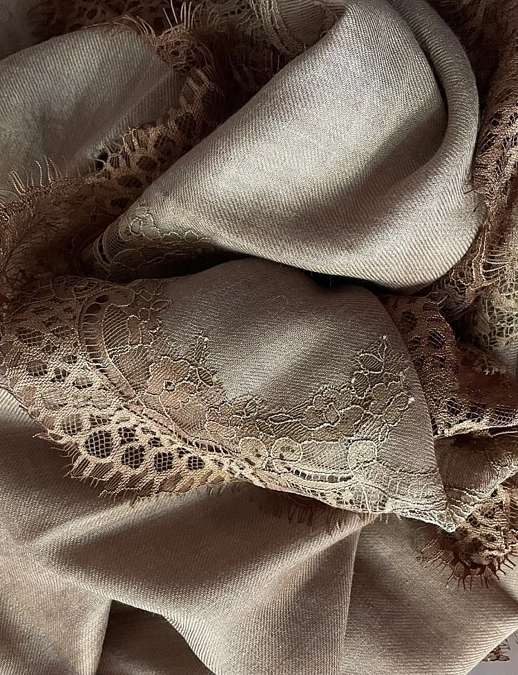 The Lace Bordered Scarf