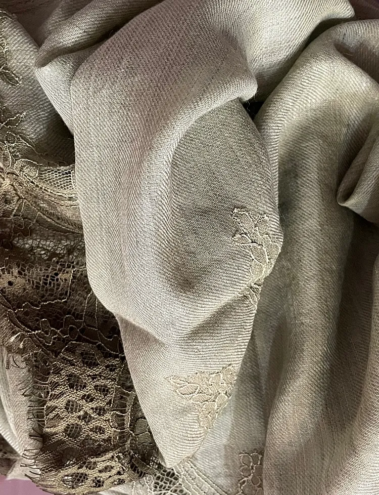 The Lace Bordered Scarf