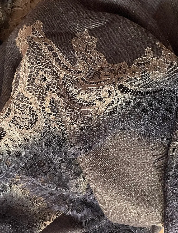 The Lace Bordered Scarf
