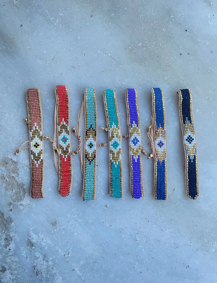 The Beaded Evil Eye bracelet