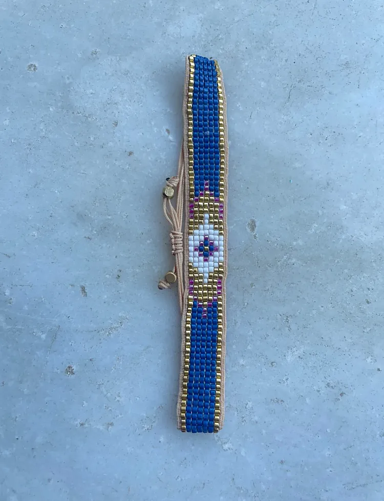 The Beaded Evil Eye bracelet