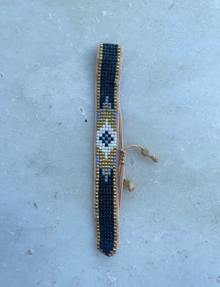 The Beaded Evil Eye bracelet