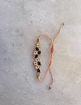 Beaded Flower Macrame bracelet