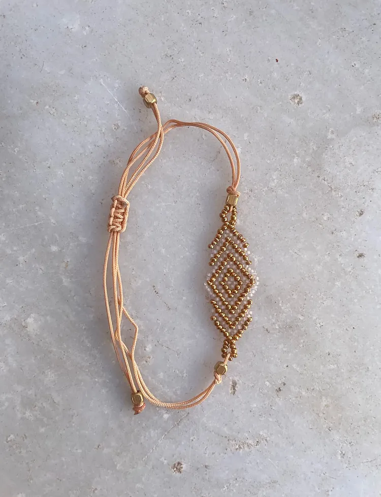 Beaded Rhombus bracelet