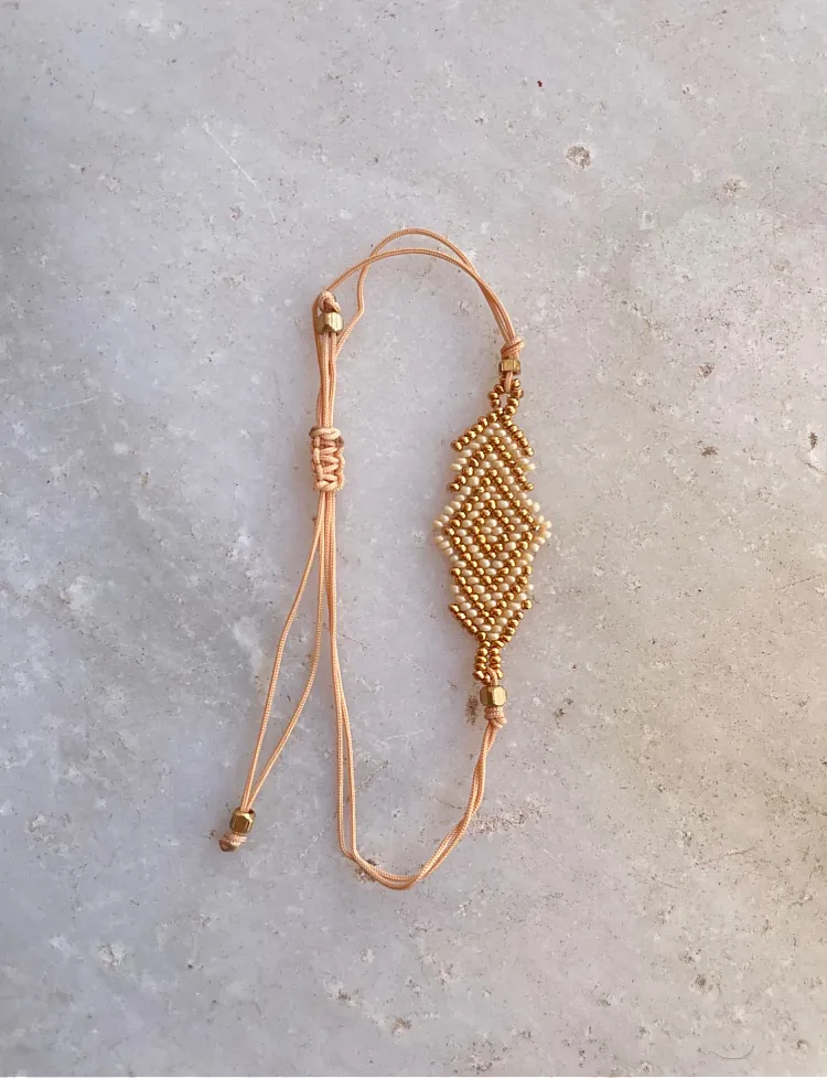 Beaded Rhombus bracelet
